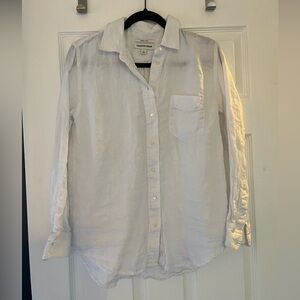 Country Road Women’s White Linen Button Down Shirt